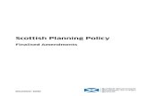 Scottish Planning Policy - Finalised Amendments · 2021. 1. 6. · 1 Scottish Planning Policy - Finalised Amendments - December 2020 1. BACKGROUND On 17 July 2020 the Scottish Government