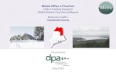 Maine Office of Tourism - MOT Partners · 2019. 12. 23. · 2018 Calendar Year Annual Report ... Prepared by May 2019. Regional Insights: Aroostook County TABLE OF CONTENTS 2 Introduction