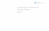 Ontology Framework White Paper · 2020. 11. 24. · Ontology Framework | July 2019 Abstract Through history, people have established trust from different ... pain points of trust