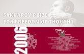 SAKHAROV PRIZE FOR FREEDOM OF THOUGHT - Europa...2 0 0 6 0 0 Photos Foreword Over the past eighteen years, since 1988, the «Sakharov Prize - for Freedom of Thought» has been awarded