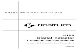 5100 Digital Indicator - Rinstrum · 2018. 9. 5. · Rinstrum 5100 - Communications Manual – 5100-602-320 5 2. Connection of the 5100 Network 2.1 RS232 Connection Figure 1: Connection