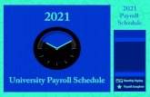 2021 Payroll Schedule › files › 2020 › 12 › 2021-University-Payroll-calendar.pdfMonthly Payday Approvers must approve & submit time reports Biweekly Legend Monthly 2021 Payroll