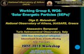 Working Group 6, WG6: ‘Solar Energetic Particles (SEPs)’solar.gmu.edu/wiki/presentations/ISEST_2018_workshop/... · 2018. 11. 27. · 1 Working Group 6, WG6: ‘Solar Energetic