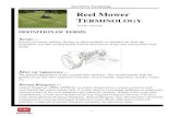 Reel Mower TERMINOLOGY - Turf Products › wp-content › uploads › ...Reel Mower Terminology - 3 - Bentgrass (cool-season turfgrass) — Creeping bentgrass is the main turfgrass