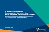 A Transformative Evaluation Toolkit for The Impact ... · We would like to thank Beth Foster, Ellen Carey Maginnis, Leah Goldstein-Moses, Shivani Patel, Spencer Powell, and Jane Reisman