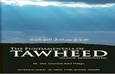 Fundamentals Of Tawheed | Kalamullah Of Tawheed... · 2014. 1. 4. · TAWHEED "This is the first book in English (not translated) on essence or accqrding to understanding. A read