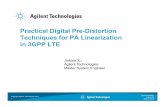 Practical Digital Pre-Distortion Techniques for PA Linearization in … · 2020. 12. 1. · LTE DPD simulation for a memoryless nonlinear PA Math Pow10 FunctionType=Pow10 M12 {Math@Data