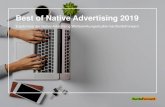 Best of Native Advertising 2019 - BurdaForward · 2019. 3. 26. · Native Advertising schafft Awareness. Die Bekanntheit einer Marke kann im Schnitt um 34,8 Prozent gesteigert werden.