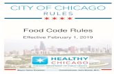 Food Code Rules - Chicago€¦ · 4-204.114 Warewashing Machines, Internal Baffles. 4-204.115 Warewashing Machines, Temperature Measuring Devices. 4-204.116 Manual Warewashing Equipment,