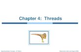 Chapter 4: Threadsavida.cs.wright.edu/courses/CEG4350/ch4.pdf · 2020. 9. 9. · Operating System Concepts –8th Edition 4.42 Silberschatz, Galvin and Gagne ©2009 Windows XP Threads