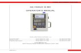 GE FANUC 0i MC OPERATOR’S MANUAL - FadalCNC.com...GE FANUC 0i MC OPERATOR MANUAL Figure 2-5: Manual Data Imput Panel (CE) Manual Data Input (MDI) panel is used for simple test operations.