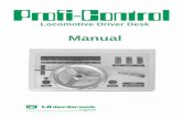 Manual · The Profi-Control is connected to the central controller via its built-in LocoNet interface connector and can control digitized locomotives of all gauges. It can be with