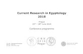 Current Research in Egyptology 2018cregyptology.org.uk/wp-content/uploads/2018/05/program... · 2018. 6. 21. · Evening keynote lecture 16:30–17:30 Keynote lecture by Peter Jánosi: