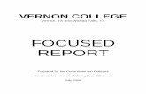 FOCUSED REPORT - Vernon College · 1 CONTENTS Focused Report Signature Page Explanatory Page Core Requirements 2.11.1 Financial Resources Comprehensive Standards 3.2.2.3 Institutional