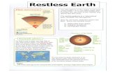 Restless Earth - Home | IES Breckland · 2017. 11. 14. · Restless Earth The lithosphere is the upper most layer of the Earth. It is cool and brittle and includes the top part of