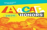 HONORS · 2020. 10. 20. · AACAP Irving Philips, MD, Award for Prevention ... AACAP is honored to present Suzan Song, MD, MPH, PhD with the 2020 Assembly Catchers in the Rye Award