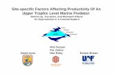 Site-specific Factors Affecting Productivity Of An Upper Trophic … · David Irons Dan Roby Evelyn Brown Site-specific Factors Affecting Productivity Of An ... Eleanor Island, but