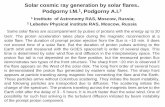 Solar cosmic ray generation by solar flares Podgorny I.M ...newserver.stil.bas.bg/VarSITI2016/2016Presenta/I-Podgorny-VAR-SITI-G… · Podgorny I.M.1, Podgorny A.I.2 1 Institute of