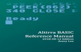 Altirra BASIC Reference Manual - VirtualDub BASIC Reference... · 2018. 8. 13. · The names aexp and sexp also appear in the syntax, which mean arithmetic expression and string expression.