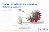 Oregon COVID-19 Vaccination Planning Updateconsideration in planning vaccination program and staffing • Side effects after second dose in the 16-55-year-old group: – 50% fatigue