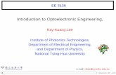 Ray-Kuang Lee Institute of Photonics Technologies, Department of Electrical ...mx.nthu.edu.tw/~rklee/files/EE3130-intro.pdf · 2008. 3. 25. · EE 3130 Introduction to Optoelectronic