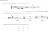 IMPROVISATION l. Play the following expansion of the blues ...IMPROVISATION l. Play the following expansion of the blues pentascale in F. 2. The beginning 12-bar blues progression
