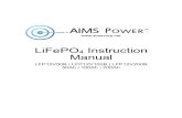 LiFePO4 Instruction Manual B.pdf7 BATTERY SPECIFICATIONS - Lithium Iron Phosphate Electrical Specifications LFP12V50B LFP12V100B LFP12V200B Nominal Voltage 12.8V 12.8V 12.8V Nominal