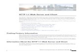 HTTP 1.1 Web Server and Client - Cisco · HTTP1.1WebServerandClient HTTP Services Configuration Guide, Cisco IOS XE Release 3SE (5700) 11 HTTP 1.1 Web Server and Client Feature Information