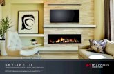 SKYLINE III - Marquis Fireplaces...SKYLINE III ZER LEARANCE IREC EN AS IREPLACE Unit Illustrated: VRB46N Zero Clearance Direct Vent Gas Fireplace – Natural Gas, MQSTONE10 Decorative