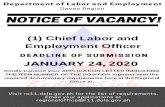 Department of Labor and EmploymentPage 1 of 3 | DOLE XI - DAVAO REGION Facebook Page | 08 January 2020 Republic of the Philippines DEPARTMENT OF LABOR AND EMPLOYMENT . Davao Region