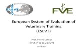 European System of Evaluation of Veterinary Training (ESEVT)Prof. Pierre Lekeux DVM, PhD, Dipl ECVPT Director MEMBERS OF EAEVE May 2016 Group 1. Ireland 1, The Netherlands 1, UK 7