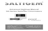 for SG Series Saltwater Chlorinators...SG Series Saltwater Chlorinators Page 1 Contents Manufacturers’ Warranty 2 Introducing the SaltiGem 4 How it Works 5 Installation Guide 6 Initial