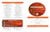 HOSANNA · 105 hosanna drive mankato, mn (507)-388-1766 calendar main wednesday • 6:15pm saturday • 5:00pm sunday • 8:00am, 9:30am, 11:00am highland sunday • 10:00am jesus