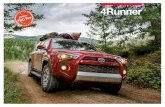 4Runner - Toyota · 2020. 7. 1. · TRD Pro Climb your way to the top of just about anything with the 4Runner TRD Pro, part of the most adrenaline-inducing lineup of off-road vehicles