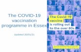 West Essex COVID-19 Vaccination Programme...In west Essex there are five services: • Buckhurst Hill - Buckhurst Way Clinic • Epping – Spencer Close, St. Margaret’s Hospital