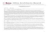 Ohio Architects Board Files/ARC Rules as... · 2017. 2. 3. · 1 Ohio Architects Board arc.ohio.gov th77 South High Street, 16 Floor Columbus, Ohio 43215‐6108 (614) 466‐2316 OHIO