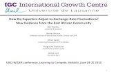 How Do Exporters Adjust to Exchange-Rate Fluctuations ......3 D O MONETARY UNIONS GROW FASTER? 0.00 0.50 1.00 1.50 2.00 2.50 3.00 3.50 4.00 WAEMU EAC CEMAC Average annual growth rate