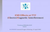 EMI Effects at TTF (ElectroMagnetic Interference) - DESYtklimk/talks/emi.pdfEMI Sources at DESY Pulsed operation: The combination of • high pulsed currents and voltage sources (source