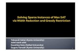 Takayuki Sakai (Kyoto University) Joint work with Kazuhisa Seto(SeikeiUniversity) · 2014. 7. 24. · Max 2-SAT Poly. [GS12] Max 2-CSP Poly. [GS12] Max SAT Poly. [CK04] Max 2-SAT
