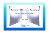 Kortek HSMD TM Solution - alfa-media.ru · 2018. 4. 18. · Kortek RS-232 control command start : EX) K:ALLPON.=> ALL SET POWER ON . II.COMMAND FORMAT 2. VALUE ADJUST COMMAND HEAD
