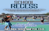 School Recess: Why some love and others hate this...recess and 20 minutes of playtime at lunch in addition to 20 minutes devoted to eating lunch. Our afternoon recess was optional