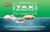 Bulletin · 2021. 1. 6. · TAX BULLETIN JANUARY, 2021 VOLUME - 79 - THE INSTITUTE OF COST ACCOUNTANTS OF INDIA 1 INTERPLAY BETWEEN SECTION 7(5)(C) AND SECTION 13(8)(B) OF IGST ACT,