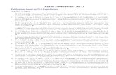 List of Publications (2006) · 2012. 5. 22. · 1 List of Publications (2011) Publications based on TLS Experiments 主導性之SCI 論文 1. B.-M. Cheng(鄭炳銘), H.-F. Chen(陳慧芬),