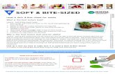 Level 6 Soft & Bite-Sized for Adults · 2020. 10. 15. · For safety, AVOID these food textures that pose a choking risk for adults who need Level 6 Soft & Bite-Sized Food Food characteristic