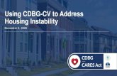 Using CDBG-CV to Address Housing Instability › course-content › cdbg...Using CDBG-CV to Address Housing Instability Thursday, November 12, 2020 . Other Federal Moratoria • CARES