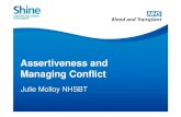 Assertiveness and Managing Conflict - Transfusion Guidelines · darry-d.jpeg - AN. Focus on a solution •Move the debate on to the future and the solution, rather than dwell on past