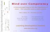 Mind over Competency learning development institute www ...11 / 15 / 02 AECT 2002, Dallas, Texas 1 learning development institute Mind over Competency A three-pronged inquiry into