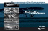 2002335 Salinity report text · Salinity is arguably the greatest environmental threat facing Western Australia. Even with massive changes in land use, the prognosis is for worsening