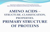 STRUCTURE, CLASSIFICATION, PROPERTIES. PRIMARY … › sites › default › files › inline-files › Amino-acids.pdfState University of Medicine and Pharmacy "Nicolae Testemitanu"