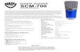 USER GUIDE SCM-700 - Nady Systems, Inc.USER GUIDE SCM-700 Condenser Microphone Features • The most versatile, professional recording micro-phone available, ideal for virtually all